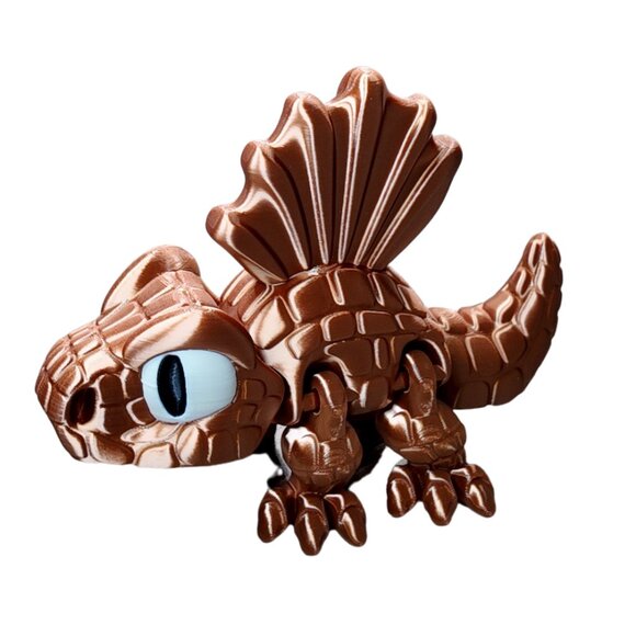 Dimetrodon Flexi Dinosaur Toy - Jurassic Joy Articulated Fidget Dino Gift - Picture 1 of 3